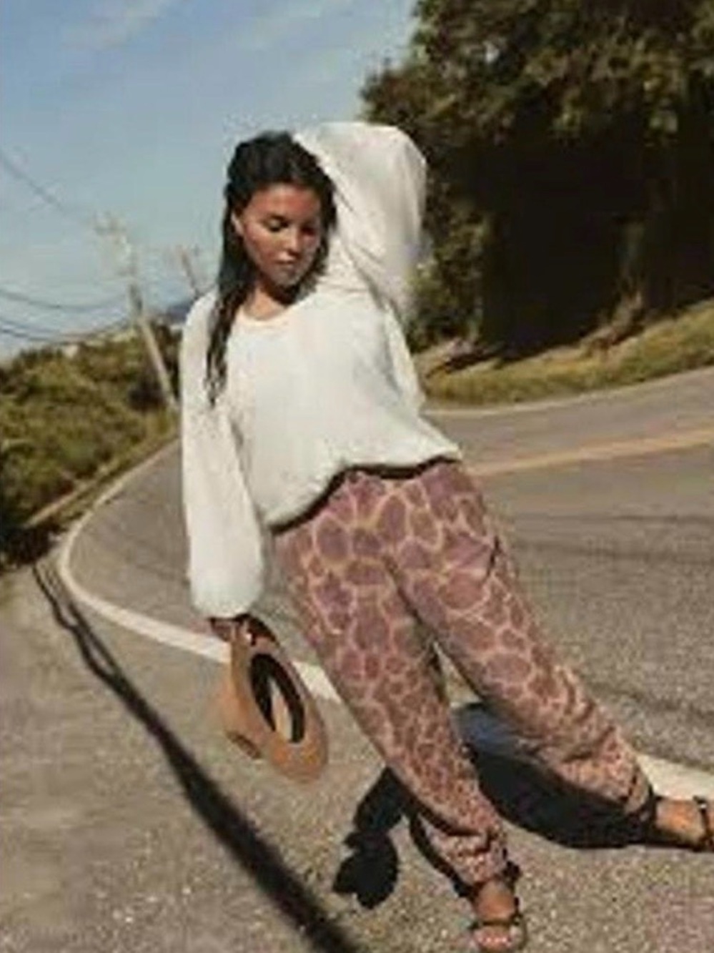 ANTHROPOLOGIE Tamarind Trouser Giraffe Boho Hipster Hippie Cottage 
Pants Sz:0